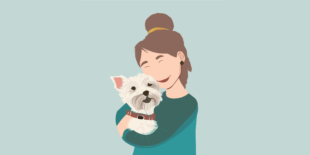 Happy_woman_small_dog